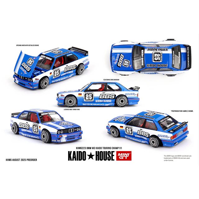 Mini GT x Kaido House 223 - BMW M3 Kaido Touring Champ V1