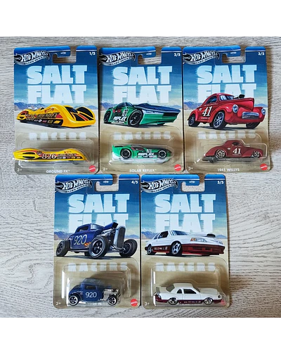 Hot Wheels Salt Flat Silver Series 2025 - Set de 5 unités