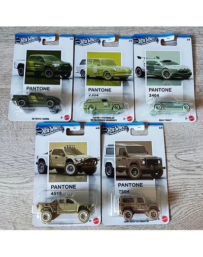 Hot Wheels Pantone II Silver Series 2026 - Set de 5 unités