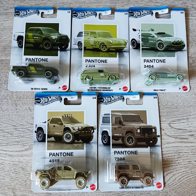 Hot Wheels Pantone II Silver Series 2026 - Set de 5 unités