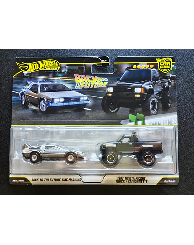 Hot Wheels 2-Pack – Back to the Future – Time Machine & 1987 Toyota Pickup Truck