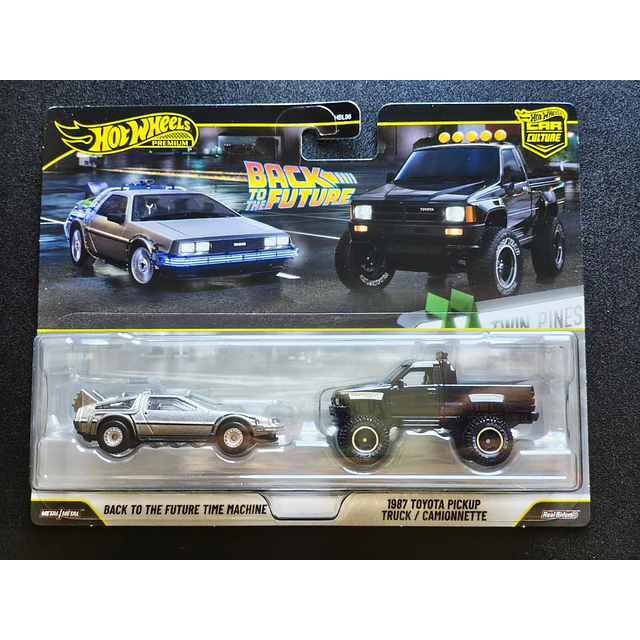 Hot Wheels 2-Pack – Back to the Future – Time Machine & 1987 Toyota Pickup Truck