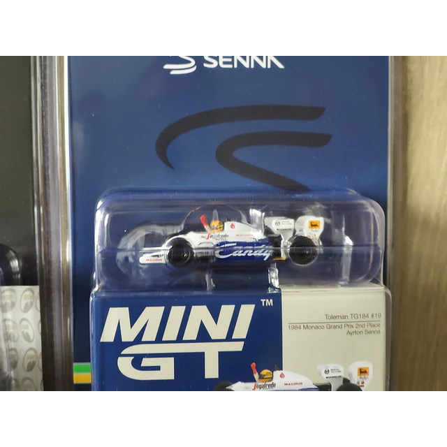 Mini GT 1118 - Blister - Toleman TG184 #19 Ayrton Senna – Monaco GP (2nd Place) 1984 2