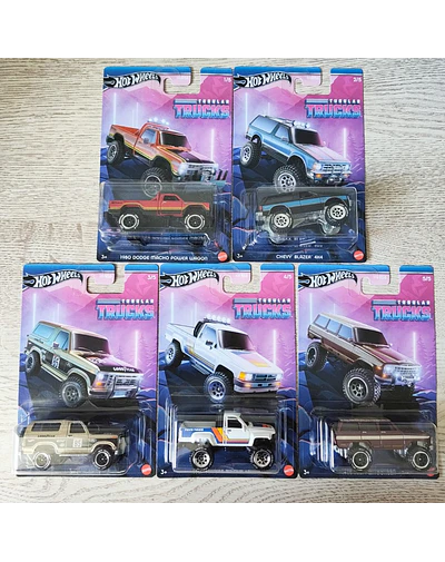 Hot Wheels Tubular Trucks 2024 - Set de 5 unités