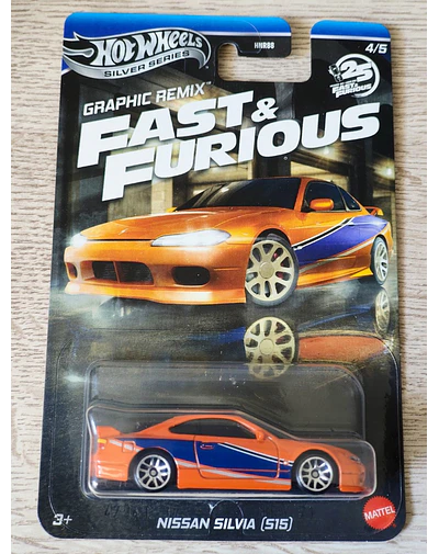 Hot Wheels Fast & Furious Silver Series 2025 - Graphic Remix - Nissan Silvia (S15)
