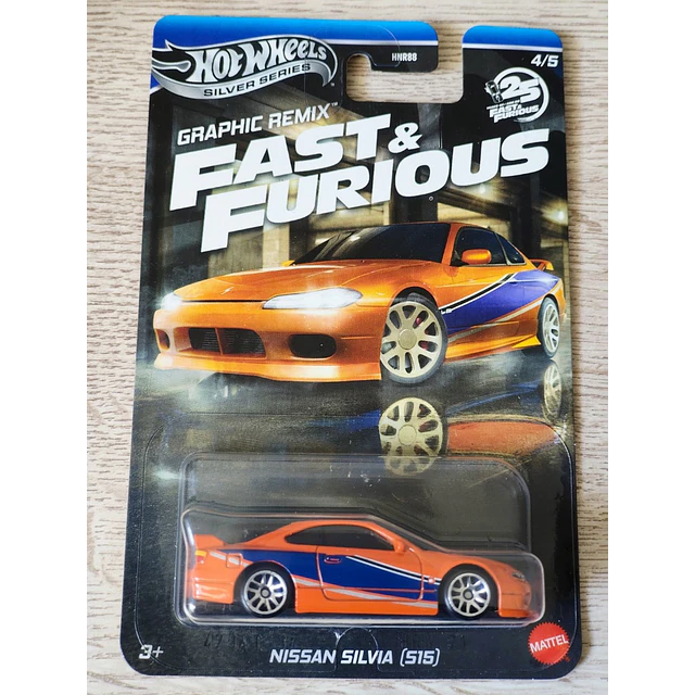 Hot Wheels Fast & Furious Silver Series 2025 - Graphic Remix - Nissan Silvia (S15)