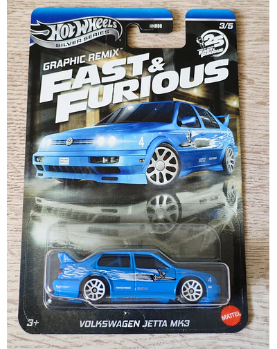 Hot Wheels Fast & Furious Silver Series 2025 - Graphic Remix - Volkswagen Jetta Mk3
