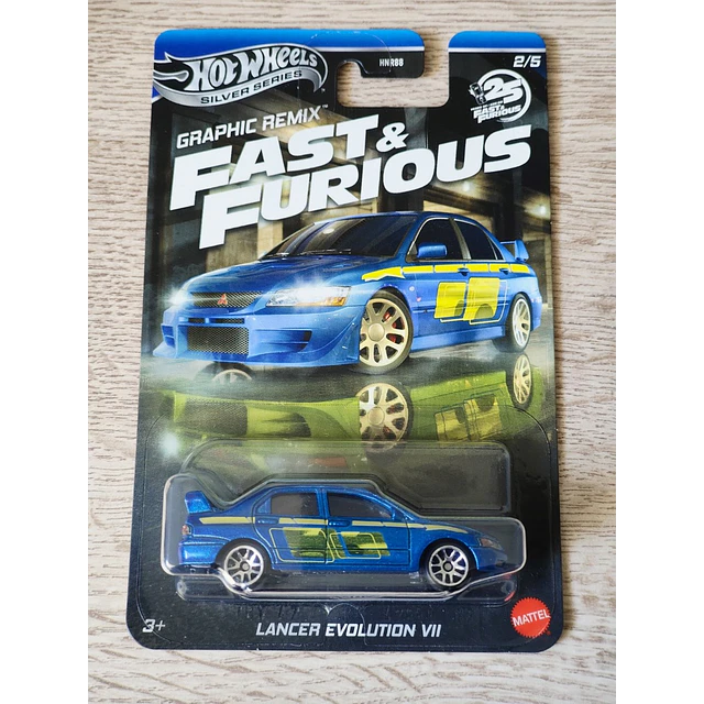 Hot Wheels Fast & Furious Silver Series 2025 - Graphic Remix - Lancer Evolution VI