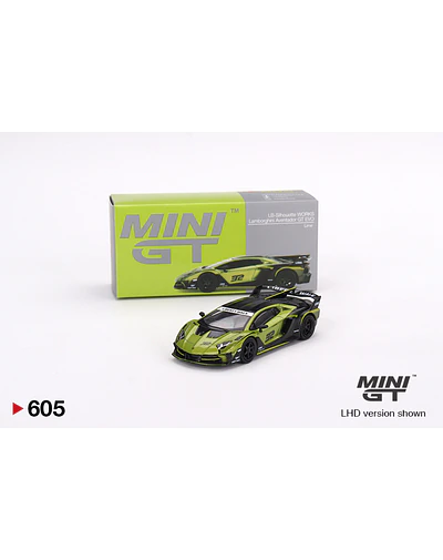 Mini GT 605 - Lamborghini LB-Silhouette WORKS Aventador GT EVO Lime /!\ Occasion
