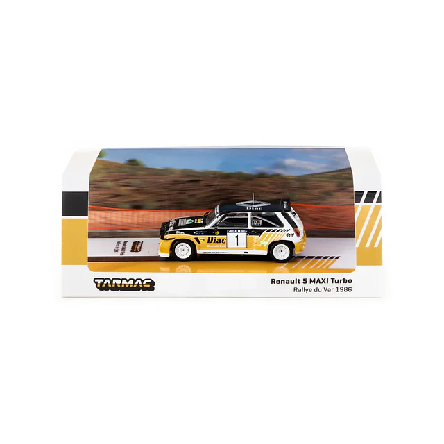 T64-TL061-86RDV01 - Tarmac Works - Renault 5 MAXI Turbo Rallye du Var 1986 #1