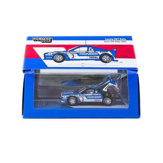 T64P-TL002-83YR03 - Tarmac Works - Lancia 037 Rally Ypres 24 Hours Rally 1983 #3