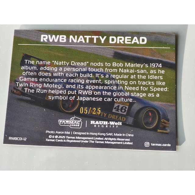 Carte RWB Tarmac Works - RWB Collection Volume I - RWB Natty Dread 05/25 2