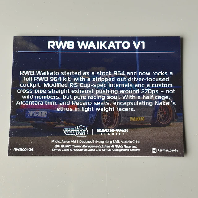 Cartes RWB Tarmac Works - RWB Collection Volume I - divers - vente à l'unité, envoyez votre choix 16