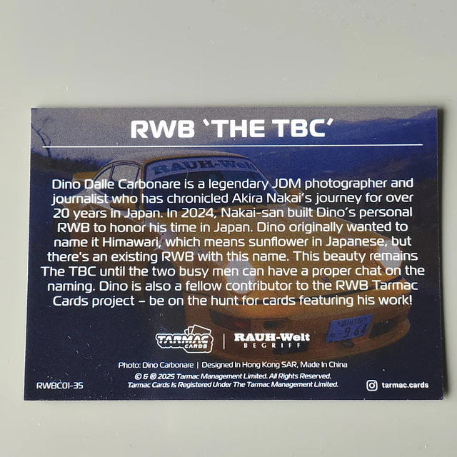 Cartes RWB Tarmac Works - RWB Collection Volume I - divers - vente à l'unité, envoyez votre choix 18