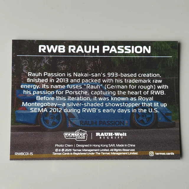 Cartes RWB Tarmac Works - RWB Collection Volume I - divers - vente à l'unité, envoyez votre choix 24