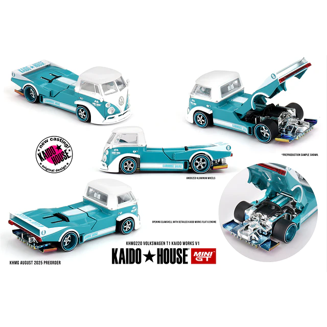 Mini GT x Kaido House 220 - Volkswagen T1 KAIDO WORKS V1 - !! Coin imparfait !! 3