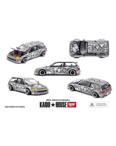 Mini GT x Kaido House 260- Honda Civic (EF) Kaido Manga V1