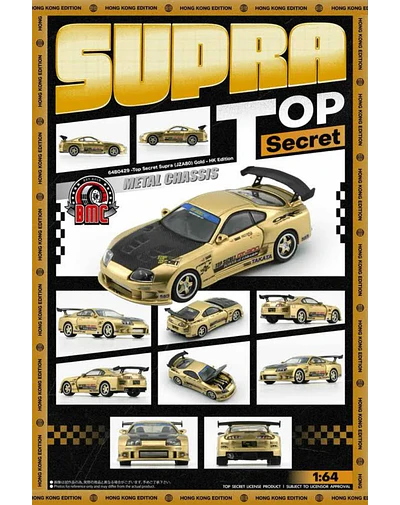 BM Creation 1/64 Toyota Supra Top Secret, GOLD - Ed. Manila Motor Show 2025 - limitée à 1008 exemplaires