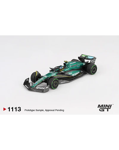 Mini GT 1113 - 1113 Aston Martin AMR24 #14 Fernando Alonso 2024 F1 2024 Canadian GP