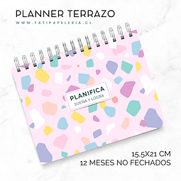 Planner Horizontal Terrazo pastel