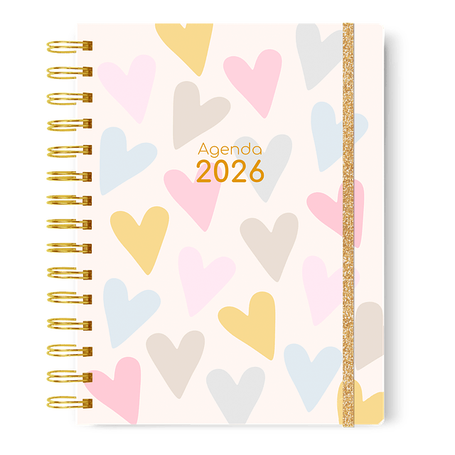 Agenda pastel 2026 