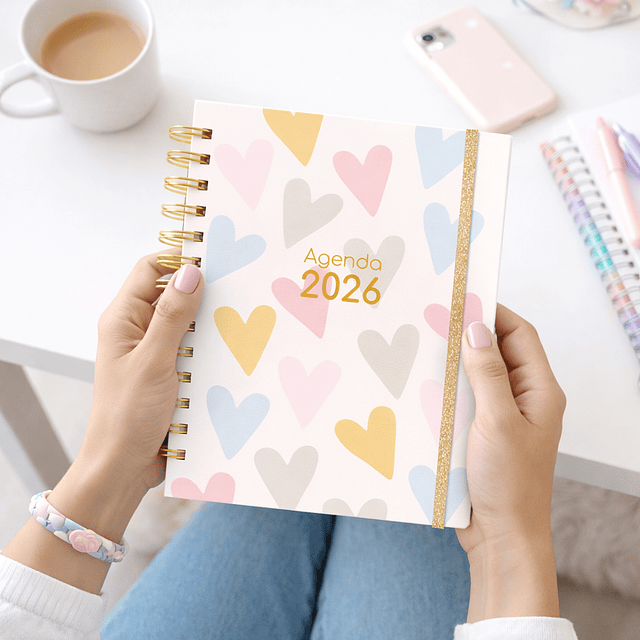Agenda pastel 2026 