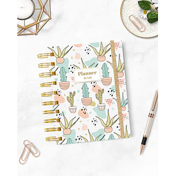 Agenda Pocket Cactus A6 • Sin Fecha | Fati Papelería