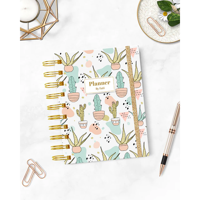 Agenda Pocket Cactus A6 • Sin Fecha | Fati Papelería