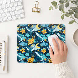 Mousepad Ballenas acuarela