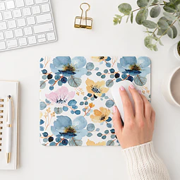 Mousepad floral acuarela