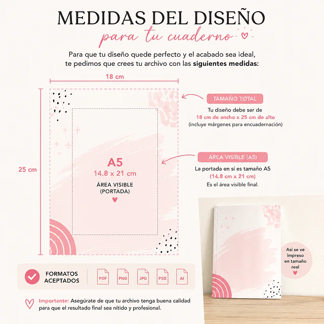 Cuadernos A5 personalizado