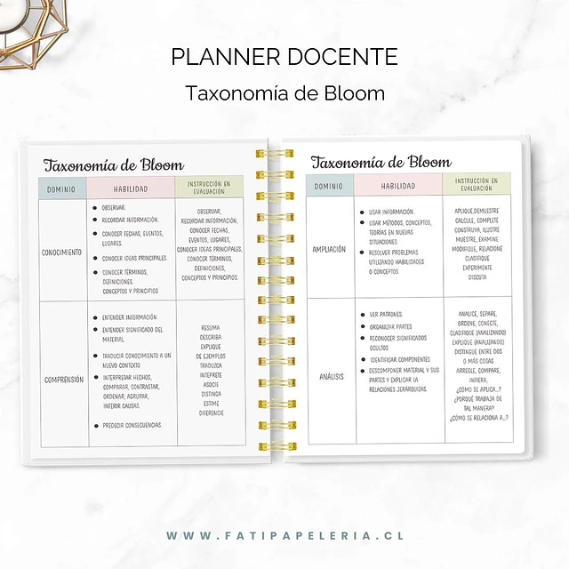 Planner Docente 2027 Floral