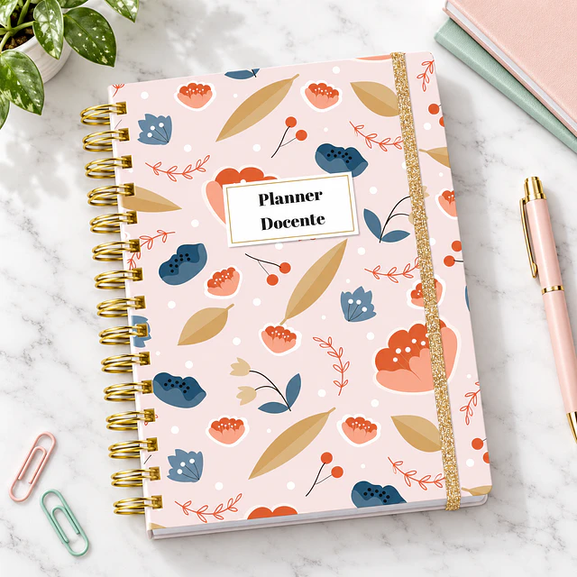 Planner Docente 2027 Floral