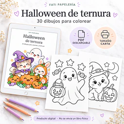 Halloween de ternura: 30 dibujos para colorear · PDF imprimible