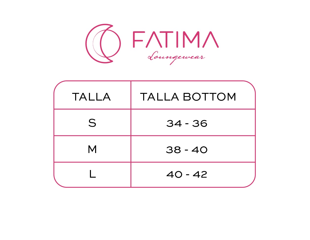 TABLA DE MEDIDAS