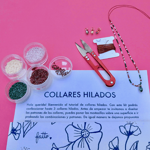 Kit Collar Hilado Flor de Loto