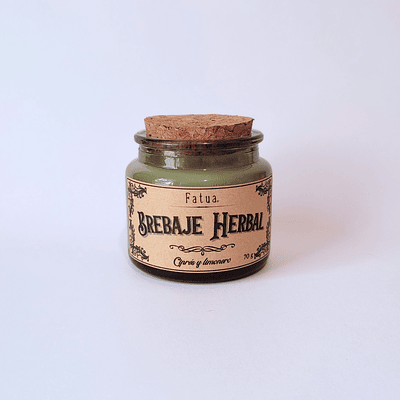 Vela botánica Brebaje Herbal