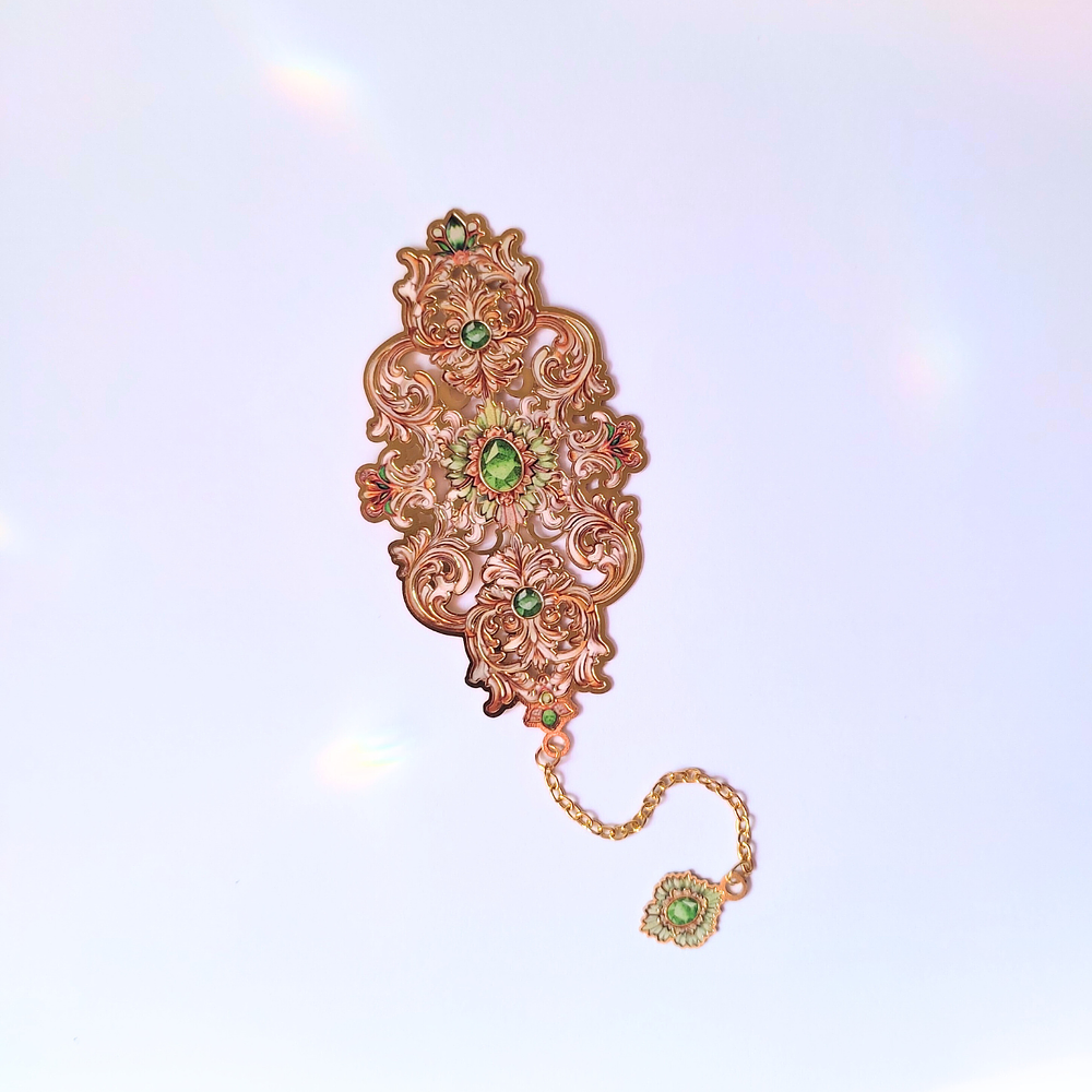 Marcapáginas metálico Coquette Esmeralda