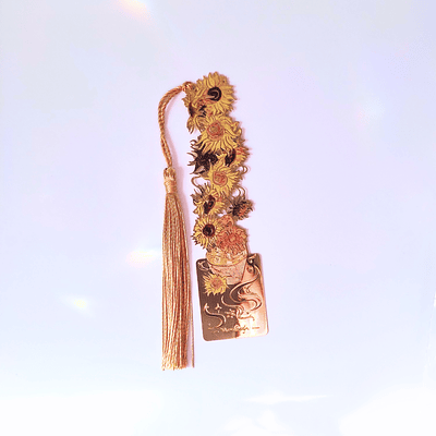 Marcapáginas metálico Van Gogh Girasoles