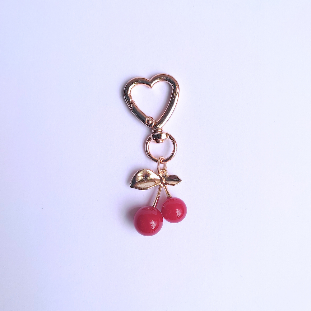 Colgante metálico Cerezas