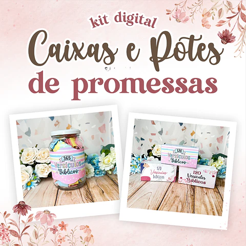 Kit Digital Caixas e Potes de Promessas