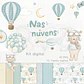 Kit Digital Ursinho Baloeiro - Nas Nuvens - Thumbnail 1