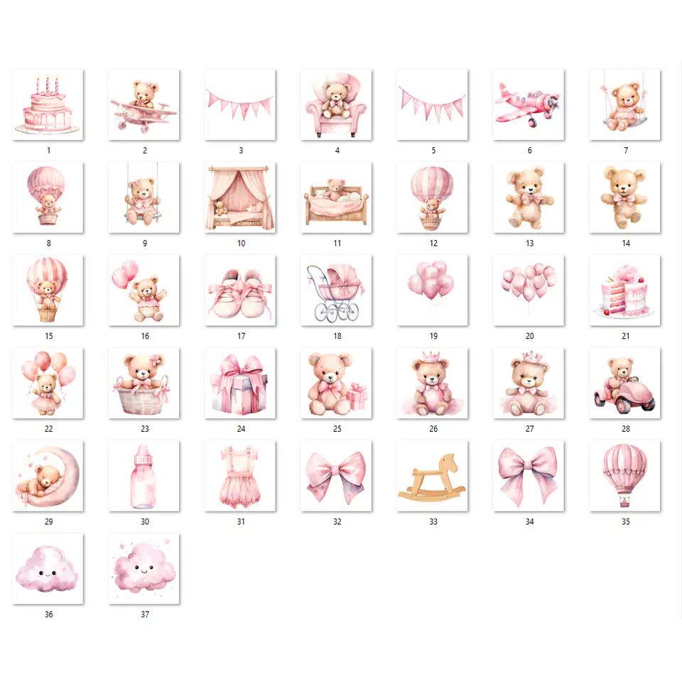 KIT DIGITAL URSINHA ROSA AQUARELA 2