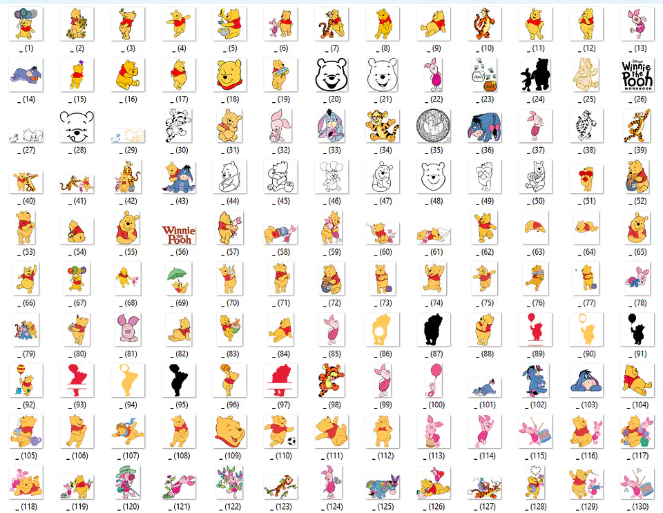 Kit Digital Ursinho Pooh - Mega Pack Digital 2