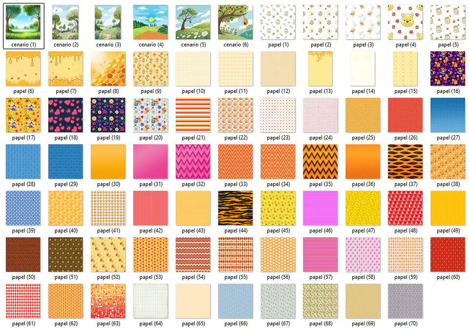 Kit Digital Ursinho Pooh - Mega Pack Digital 5