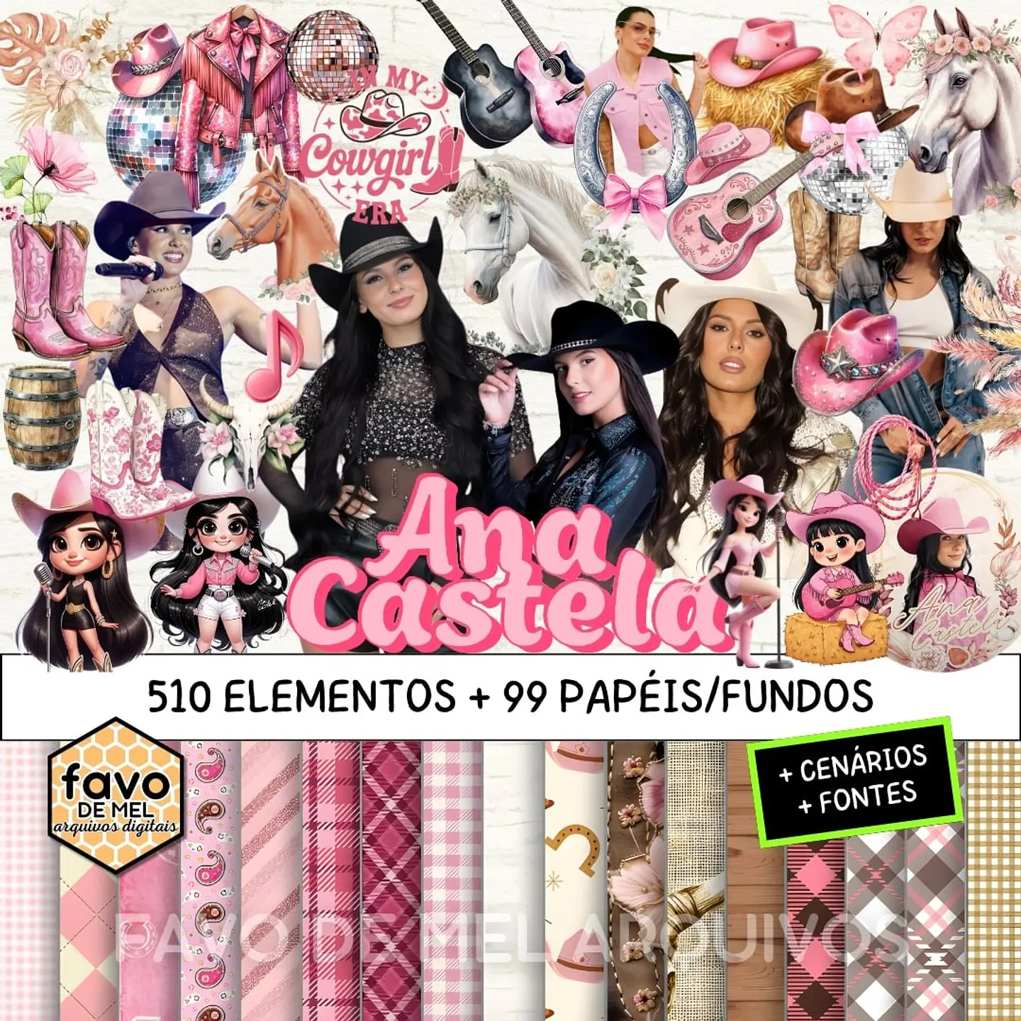 KIT DIGITAL ANA CASTELA BOIADEIRA - MEGA PACK 1