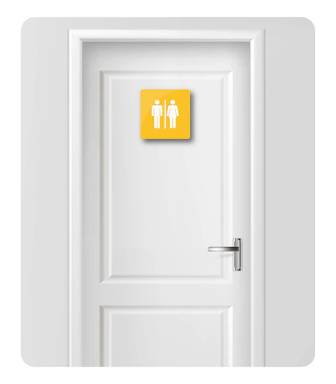 Sinalética para WC - Misto