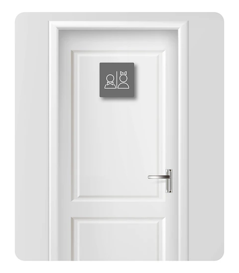 Sinalética para WC - Misto