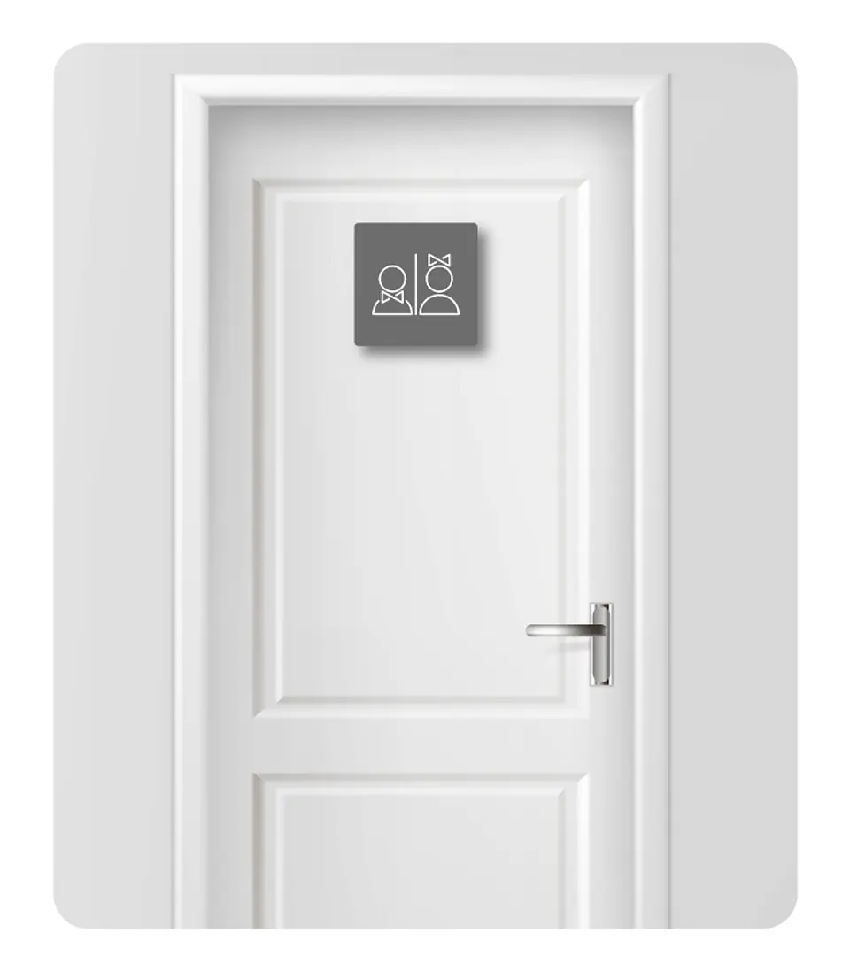 Sinalética para WC - Misto 1