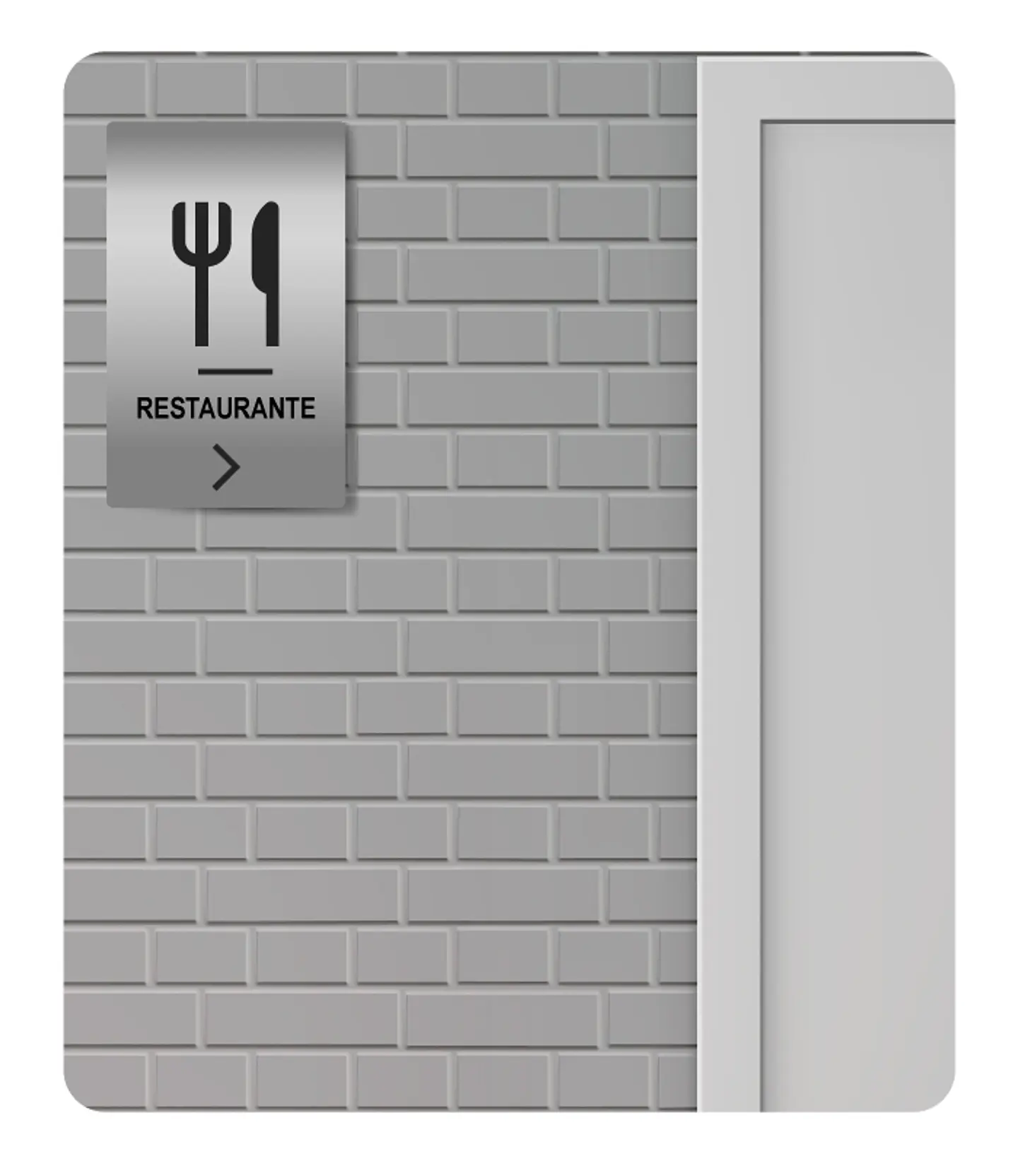 Sinalética para Restaurante - Direções 1